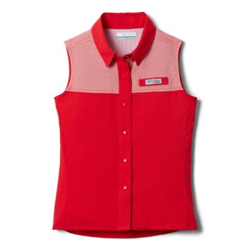 Dívčí Košile Columbia PFG Tamiami Sleeveless Červené EJTSQC935